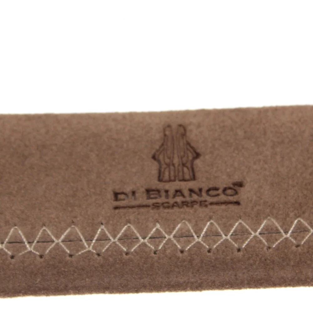 Di Bianco NWT Cut to Size Dress Belt In Solid Brown Suede Leather One Size